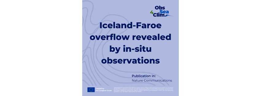 Iceland-Faroe overflow revealed by in situ&nbsp;observations
